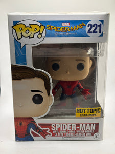Funko POP! Marvel Spiderman #221 Spider-Man Hot Topic Exclusive Vinyl Bobble-Head