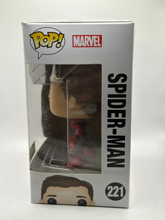Funko POP! Marvel Spider-Man #221 Spider-Man Hot Topic Exclusive Vinyl Bobble-He image 2