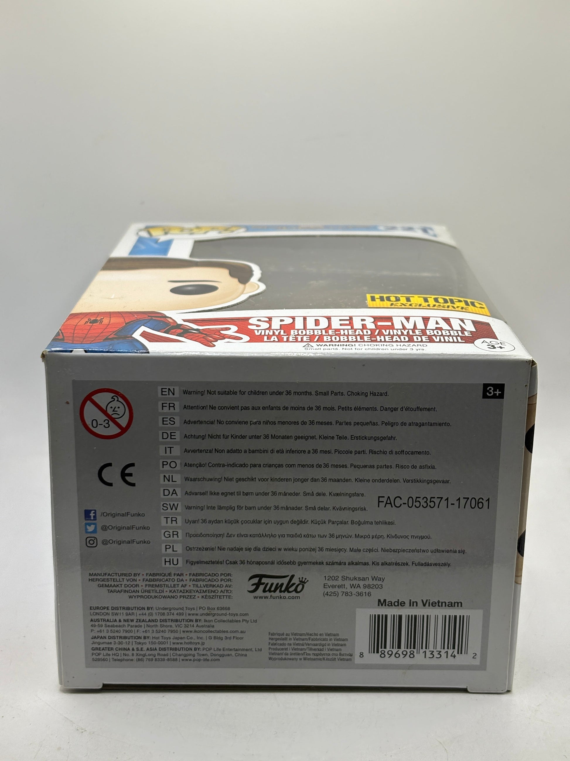 Funko POP! Marvel Spider-Man #221 Spider-Man Hot Topic Exclusive Vinyl Bobble-He image 6