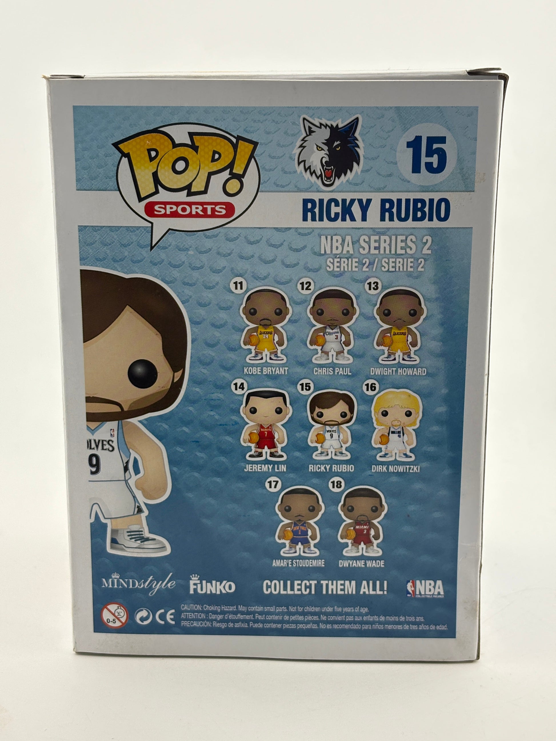 Funko POP! Sports NBA #15 Ricky Rubio Vinyl Figure FRENLY BRICKS - Open 7 Days