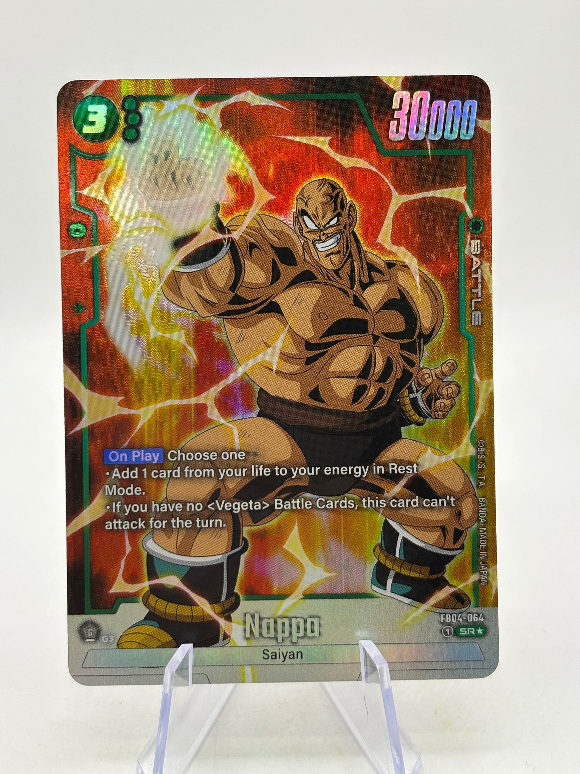 Dragon Ball Super Fusion World - Nappa FB04-064 SR Alternate Art FRENLY BRICKS - Open 7 Days