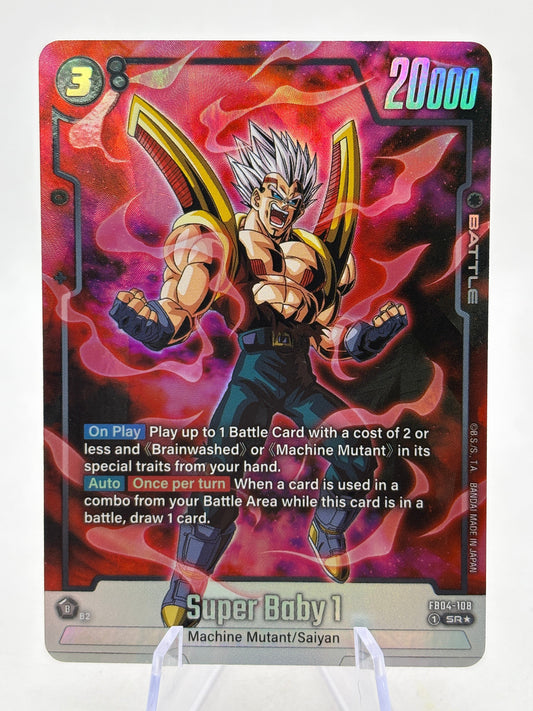 Dragon Ball Super Fusion World - Super Baby 1 FB04-108 SR Alternate Art FRENLY BRICKS - Open 7 Days