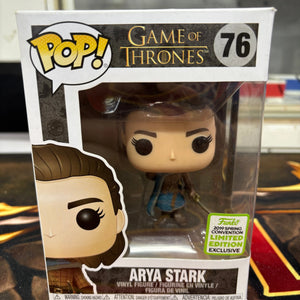 Funko Pop! Game Of Thrones Arya Stark #76 2019 Spring Convention Exclusive FRENLY BRICKS - Open 7 Days