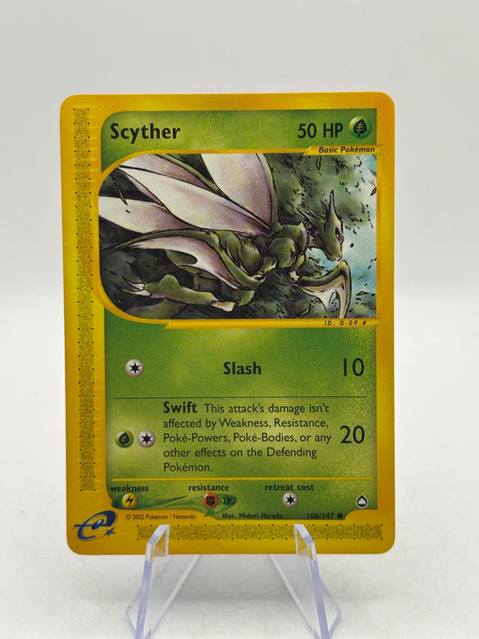 Pokémon TCG Aquapolis E Series - Scyther 106/147 Common LP 2002 product image