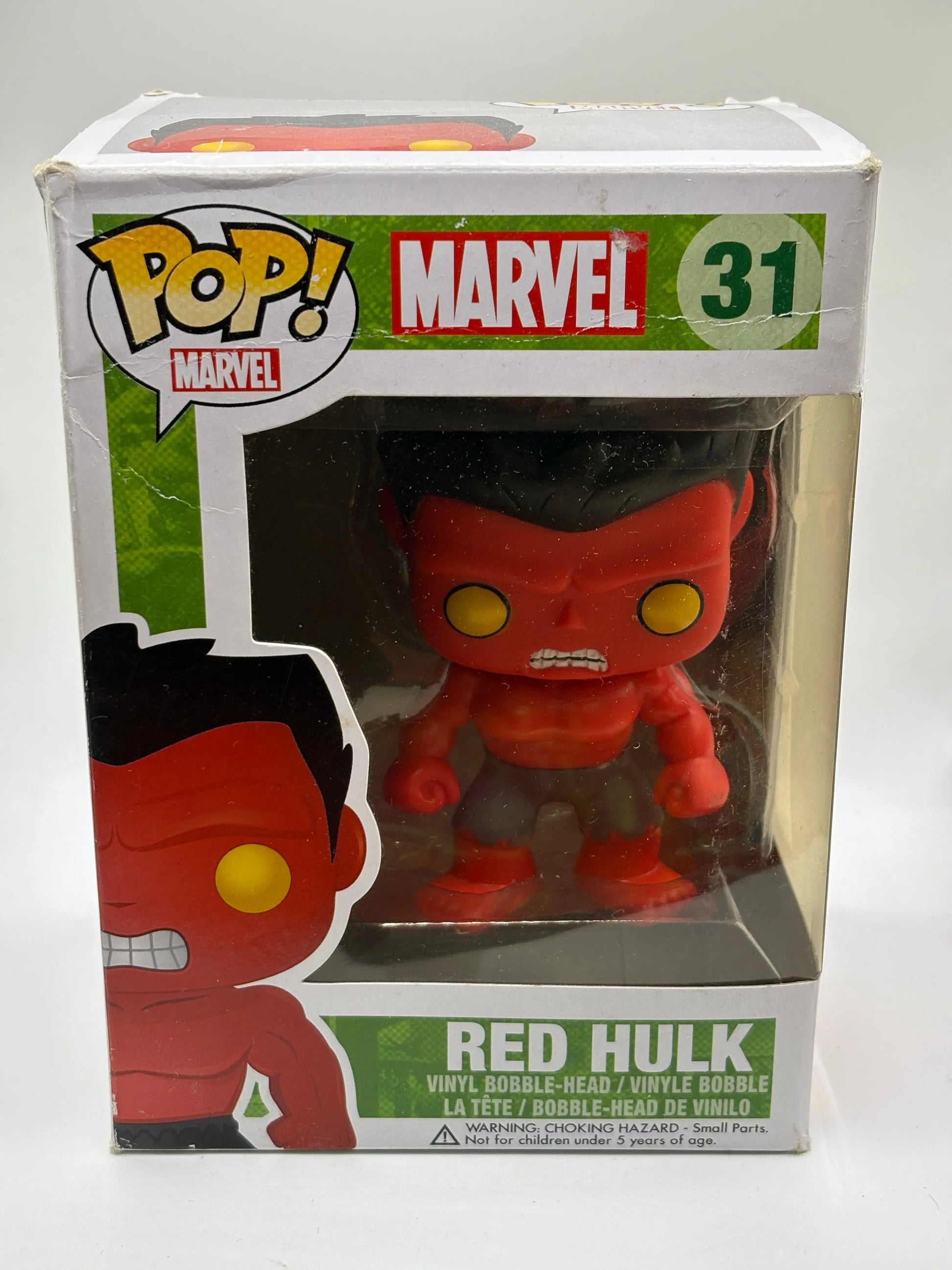 Funko POP! Marvel Marvel #31 Red Hulk *box damage see photos* FRENLY BRICKS - Open 7 Days