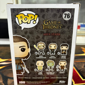 Funko Pop! Game Of Thrones Arya Stark #76 2019 Spring Convention Exclusive FRENLY BRICKS - Open 7 Days