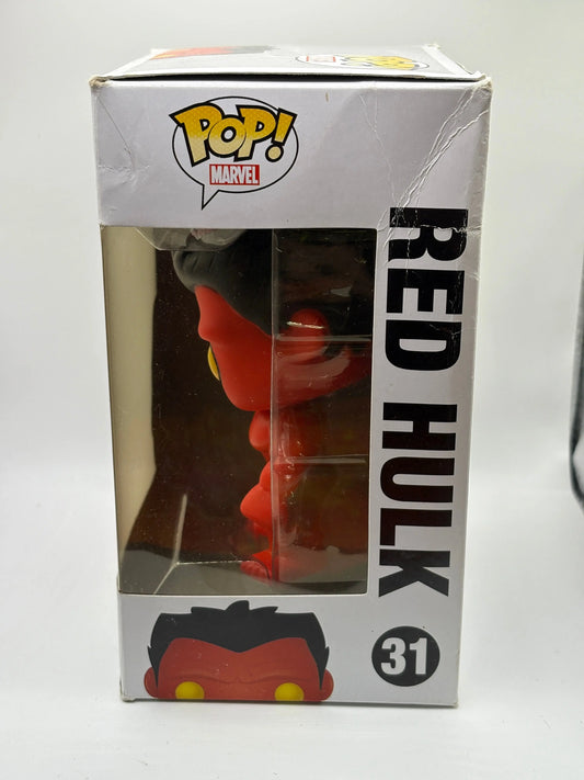Funko POP! Marvel Marvel #31 Red Hulk *box damage see photos* FRENLY BRICKS - Open 7 Days