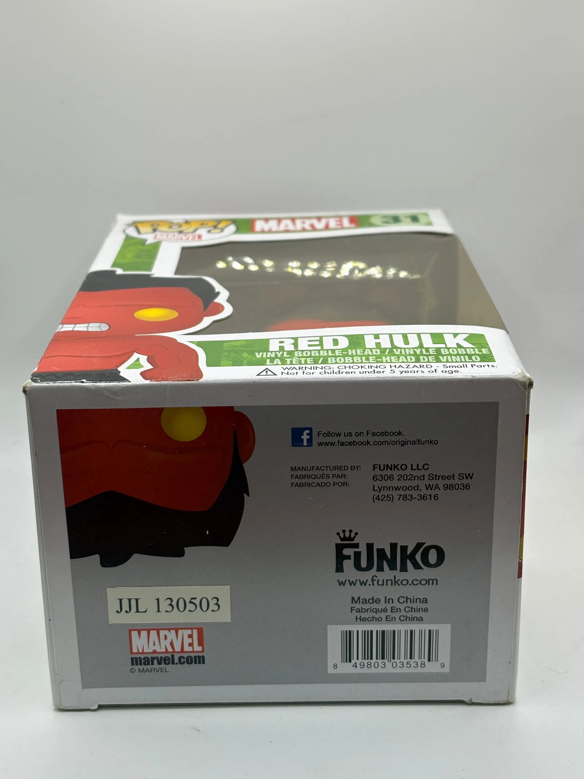 Funko POP! Marvel Marvel #31 Red Hulk *box damage see photos* FRENLY BRICKS - Open 7 Days