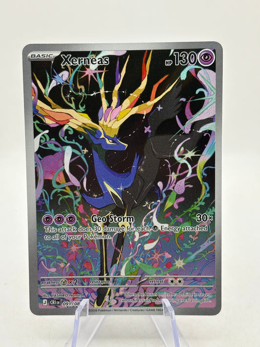 Pokémon TCG Chaos Rising - Xerneas 091/086 Illustration Rare NM product image