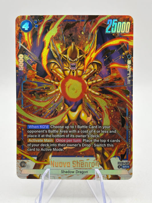 Dragon Ball Super Fusion World - Nuova Shenron FB07-034 SR Alternate Art FRENLY BRICKS - Open 7 Days