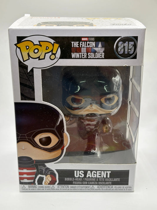 Funko POP! Marvel The Falcon and the Winter Soldier #815 US Agent FRENLY BRICKS - Open 7 Days