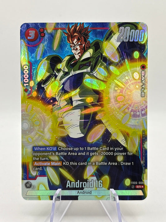 Dragon Ball Super Fusion World - Android 16 FB06-009 SR Alternate Art FRENLY BRICKS - Open 7 Days
