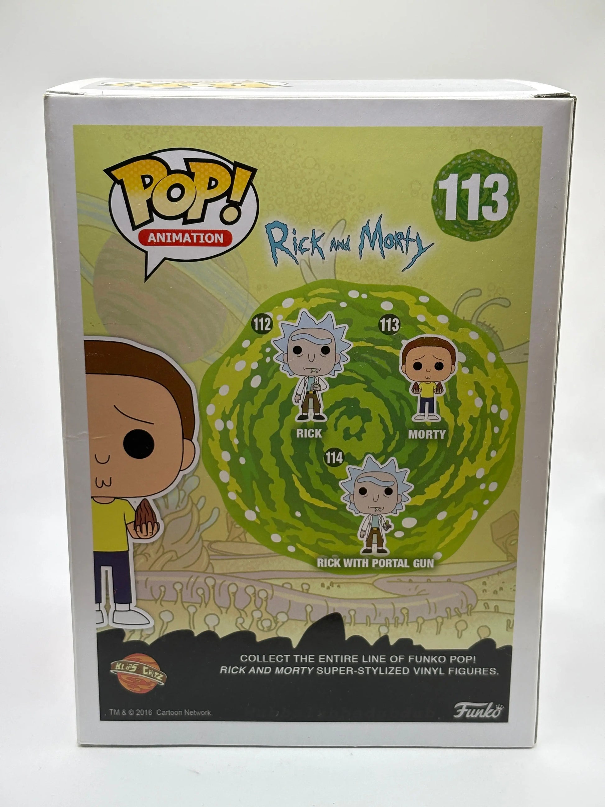 Funko POP! Animation Rick and Morty #113 Morty FRENLY BRICKS - Open 7 Days