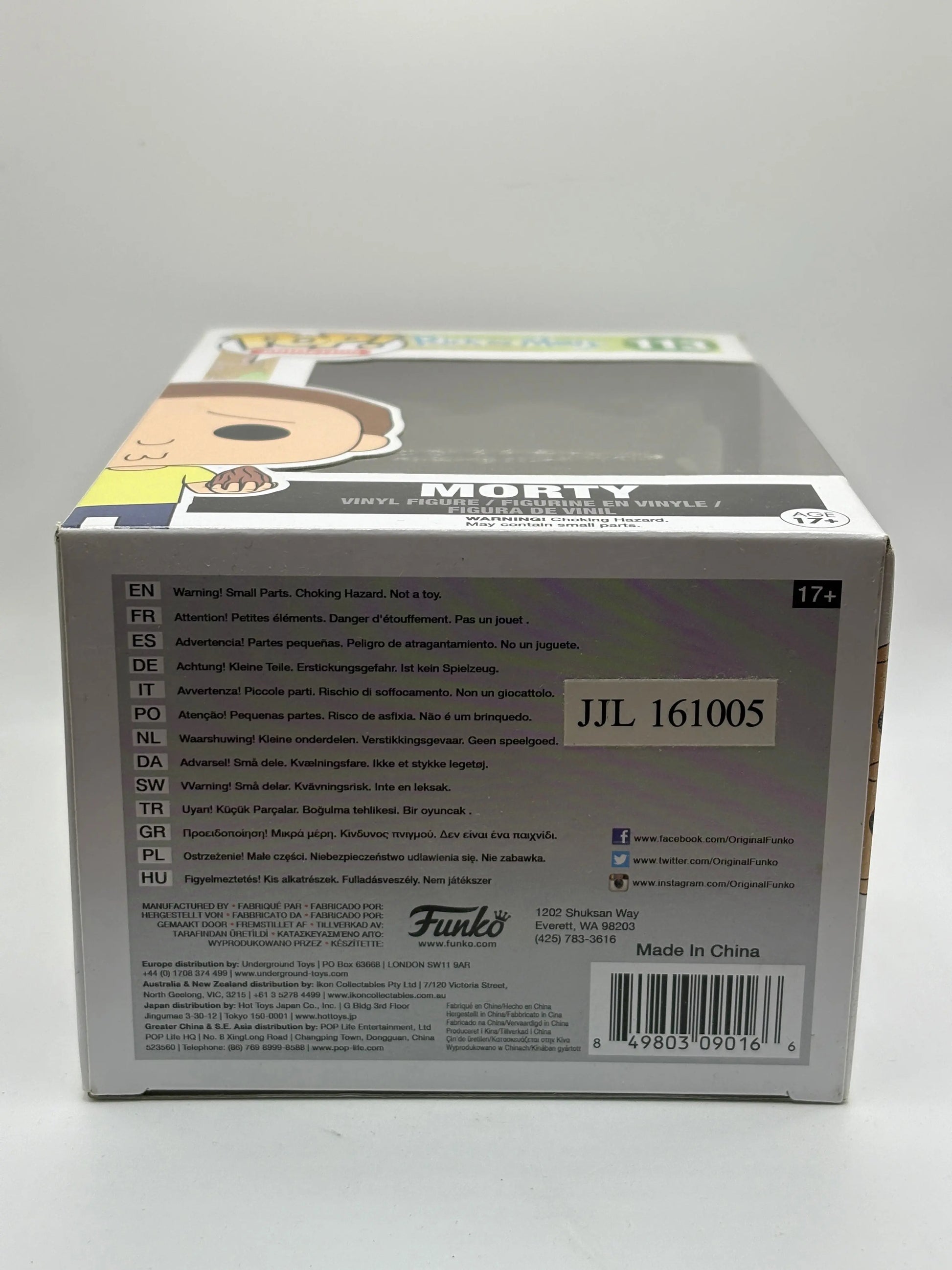 Funko POP! Animation Rick and Morty #113 Morty FRENLY BRICKS - Open 7 Days