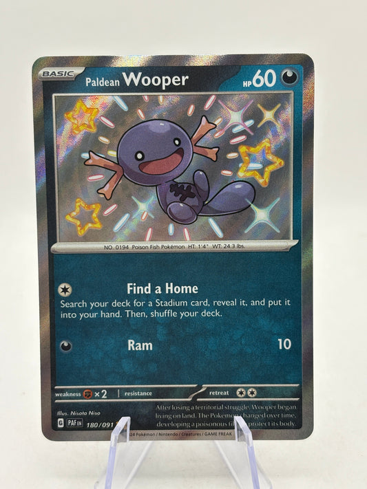 Pokémon TCG Paldean Fates - Paldean Wooper 180/091 Shiny NM product image