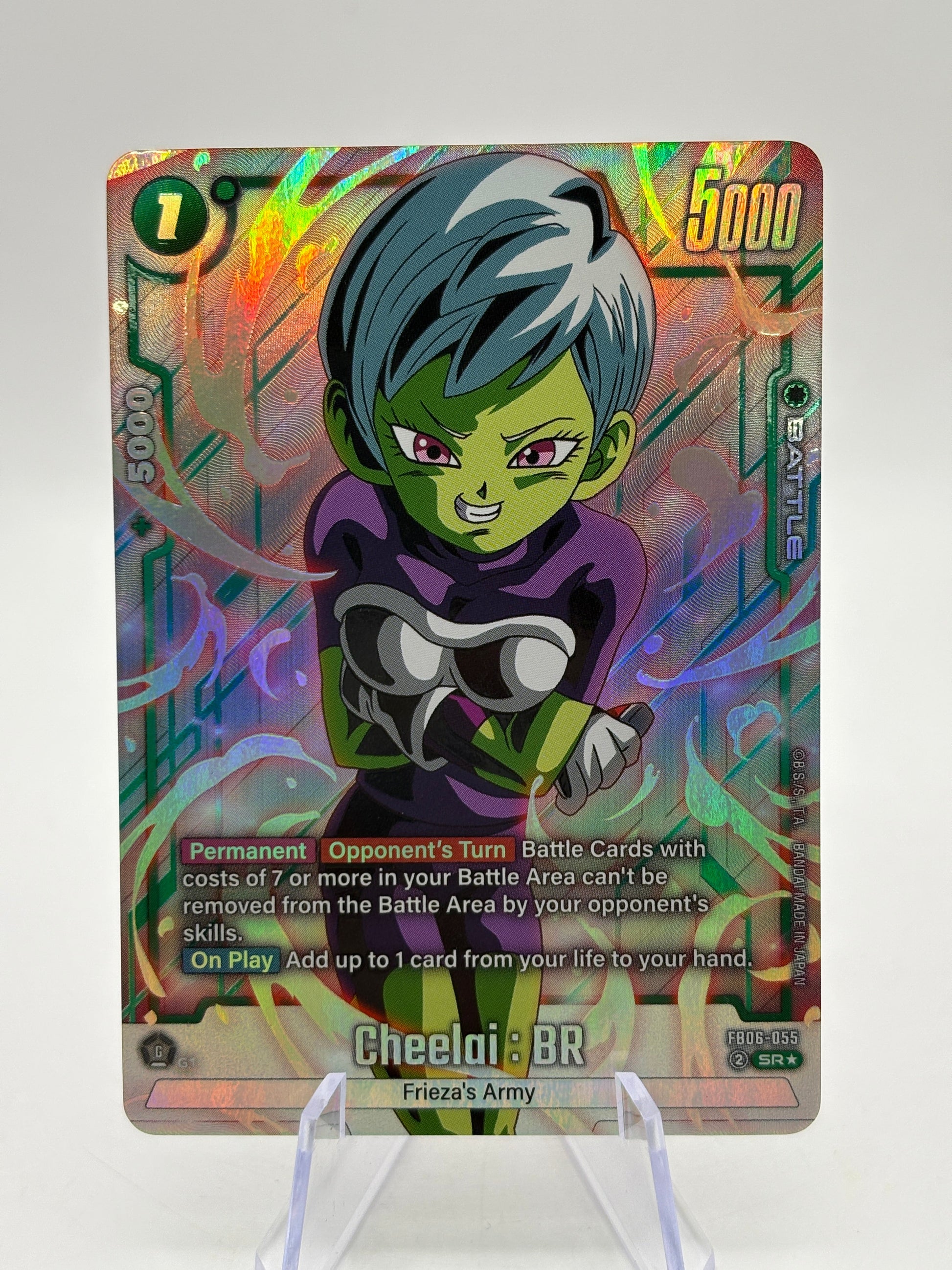 Dragon Ball Super Fusion World - Cheelai : BR FB06-055 SR Alternate Art FRENLY BRICKS - Open 7 Days
