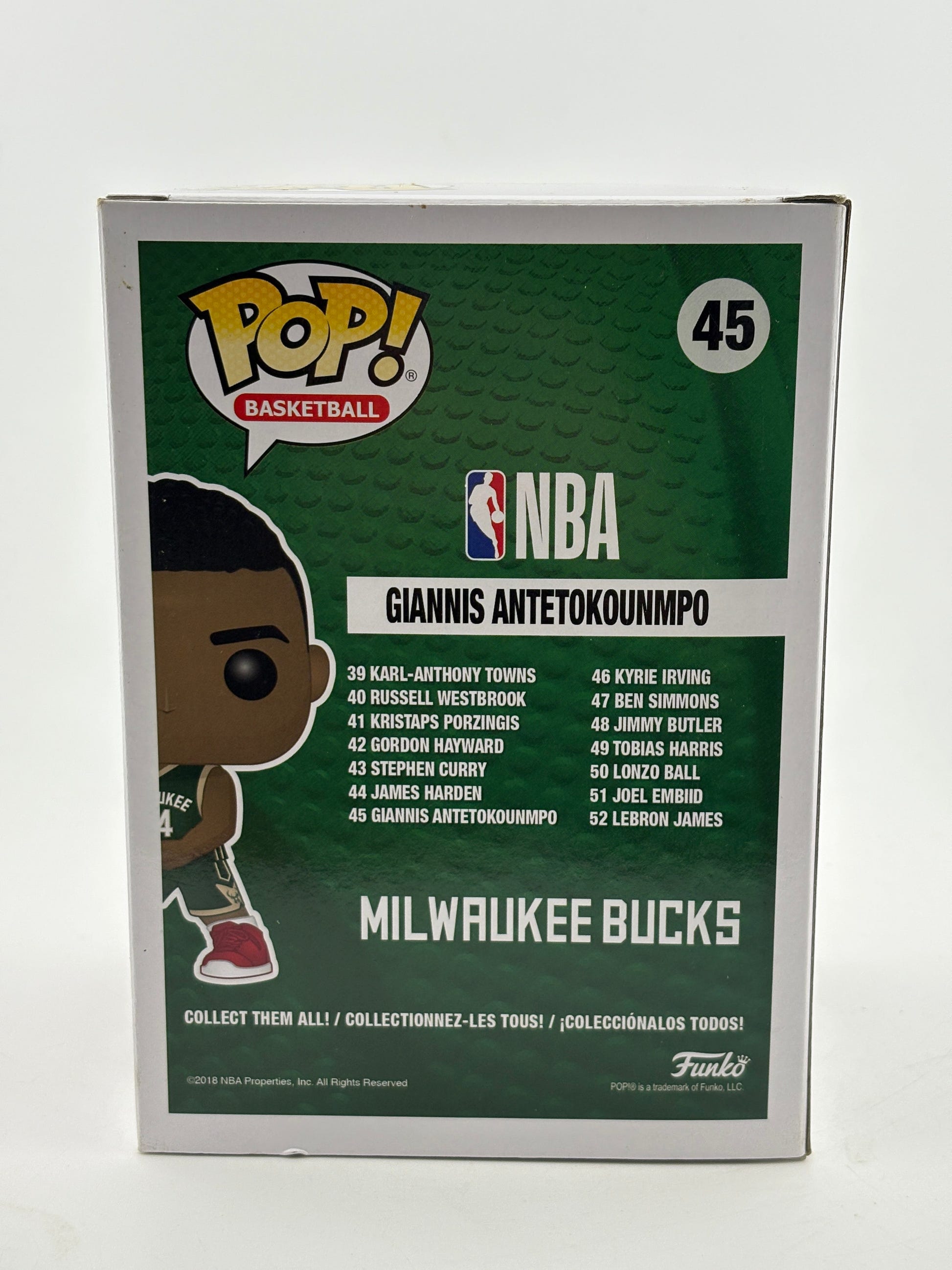 Funko POP! Basketball #45 Giannis Antetokounmpo Vinyl Figure FRENLY BRICKS - Open 7 Days image 3