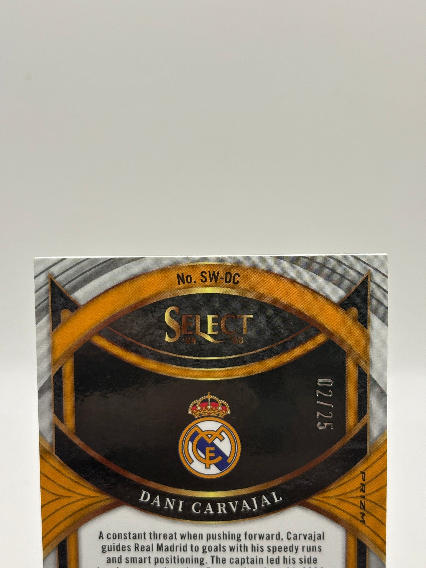 2024-25 Panini Select La Liga - Dani Carvajal Patch /25 SW-DC image 3