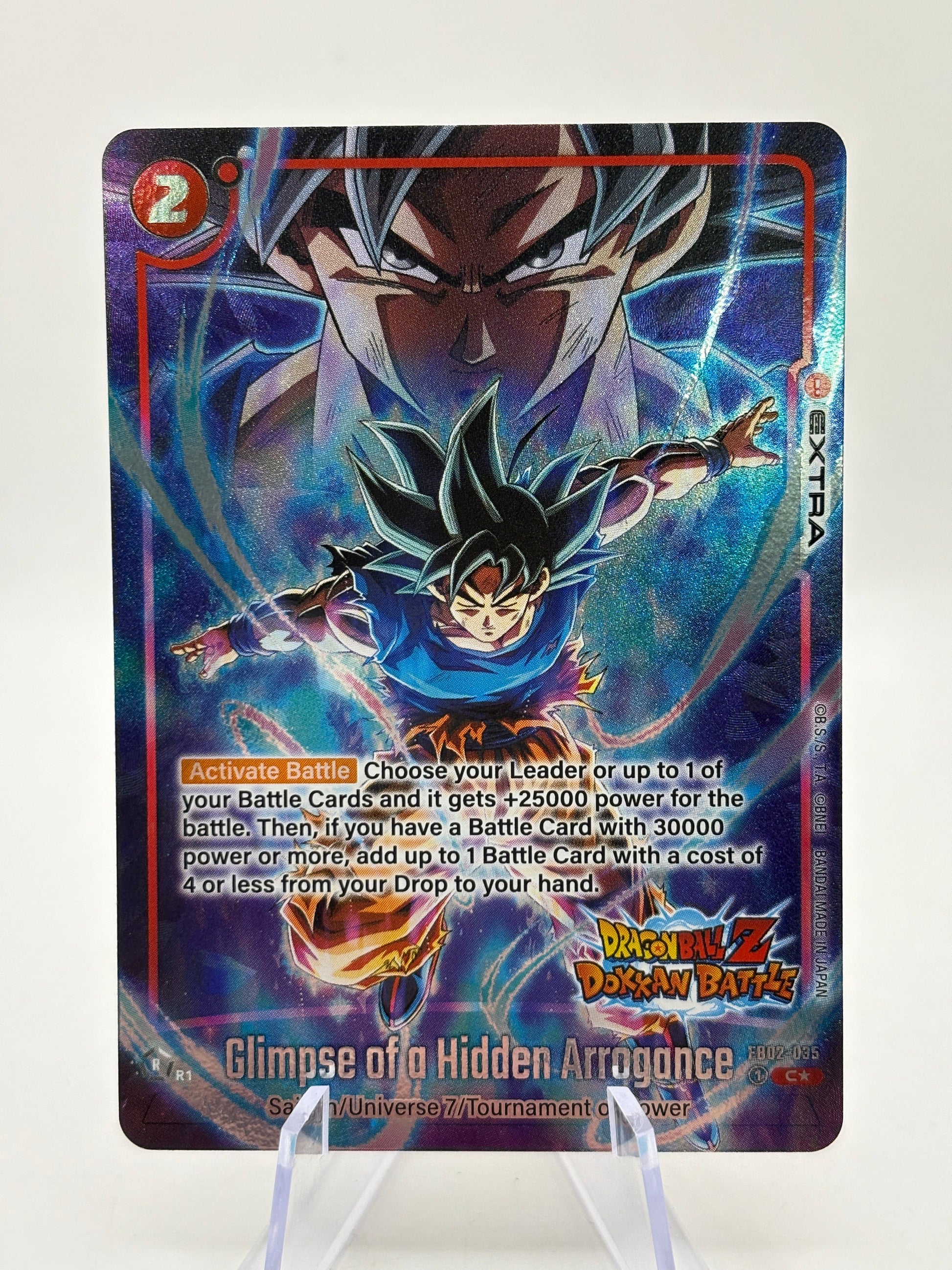 Dragon Ball Super Fusion World - Glimpse of a Hidden Arrogance FB02-035 C Alt Art FRENLY BRICKS - Open 7 Days