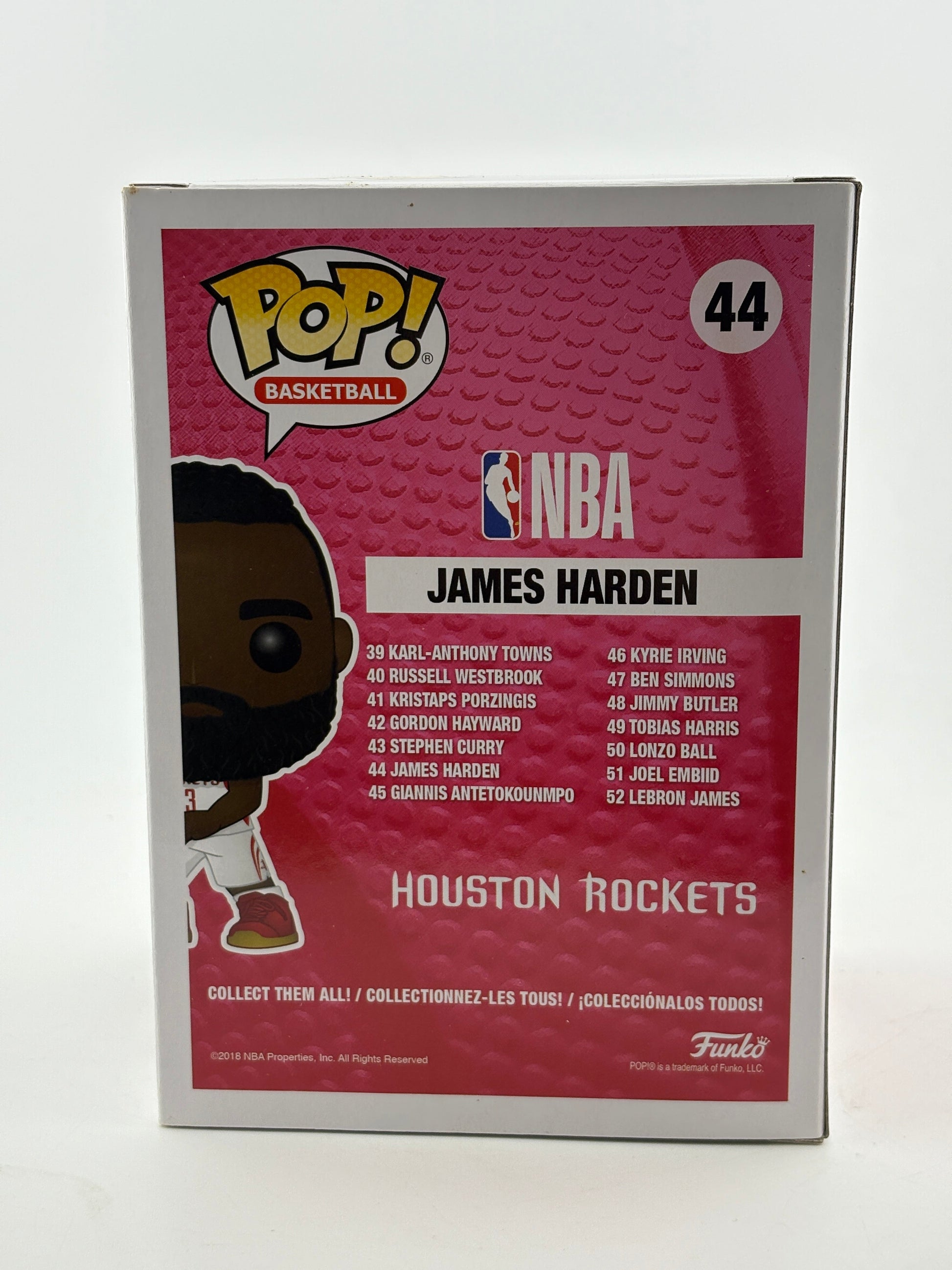 Funko POP! Basketball Rockets #44 James Harden Vinyl Figure FRENLY BRICKS - Open 7 Days