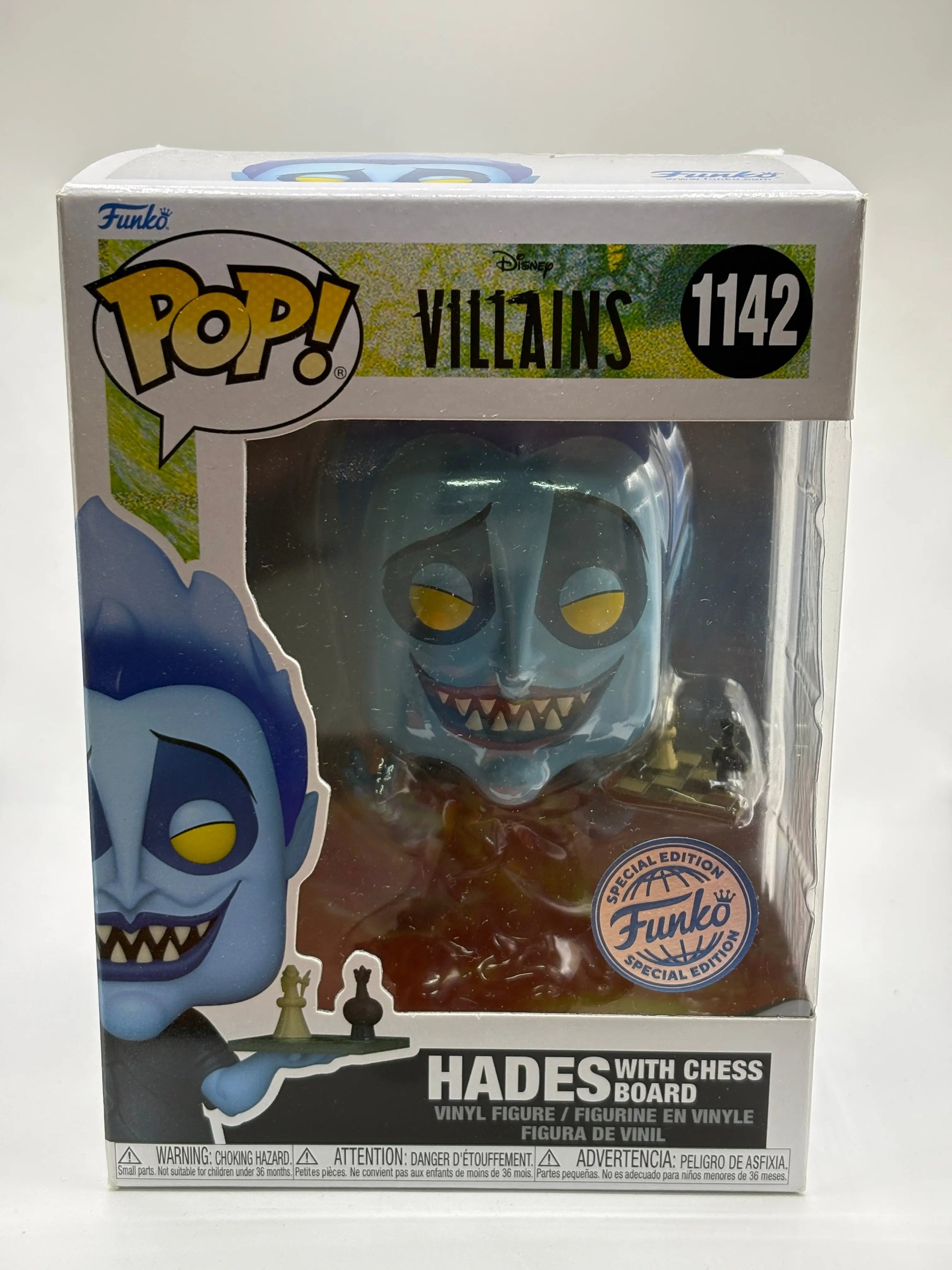 Funko POP! Disney Villains #1142 Hades with Chess Board Special Edition FRENLY BRICKS - Open 7 Days
