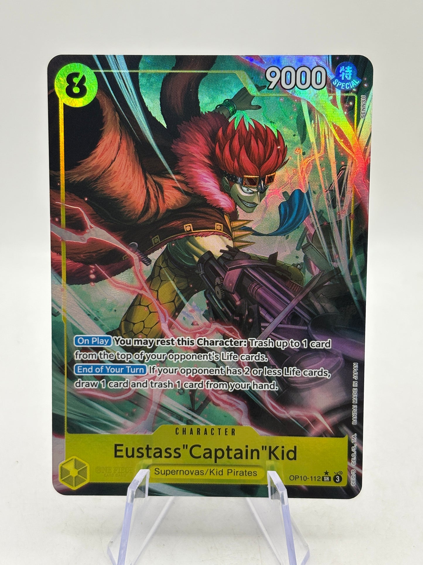 One Piece TCG EN - Eustass “Captain” Kid OP10-112 SR* Alt Art NM image 5