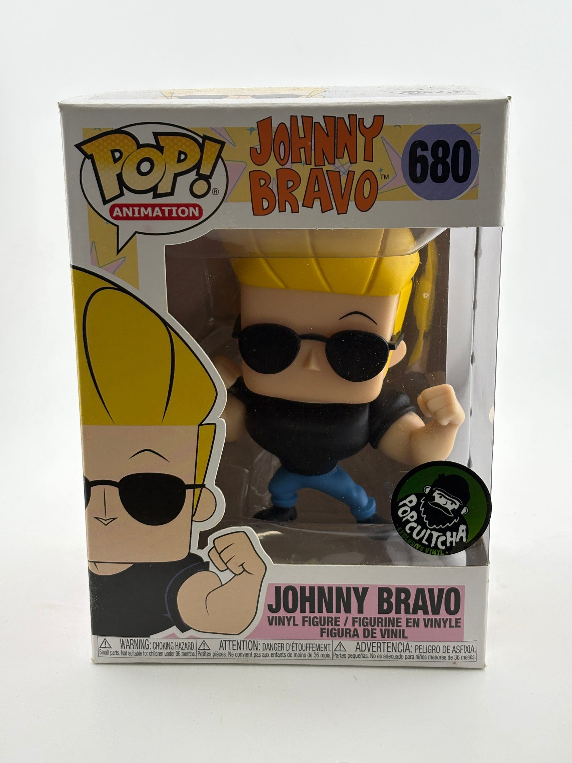 Funko POP! Animation Johnny Bravo #680 Johnny Bravo Popcultcha Exclusive FRENLY BRICKS - Open 7 Days image 1