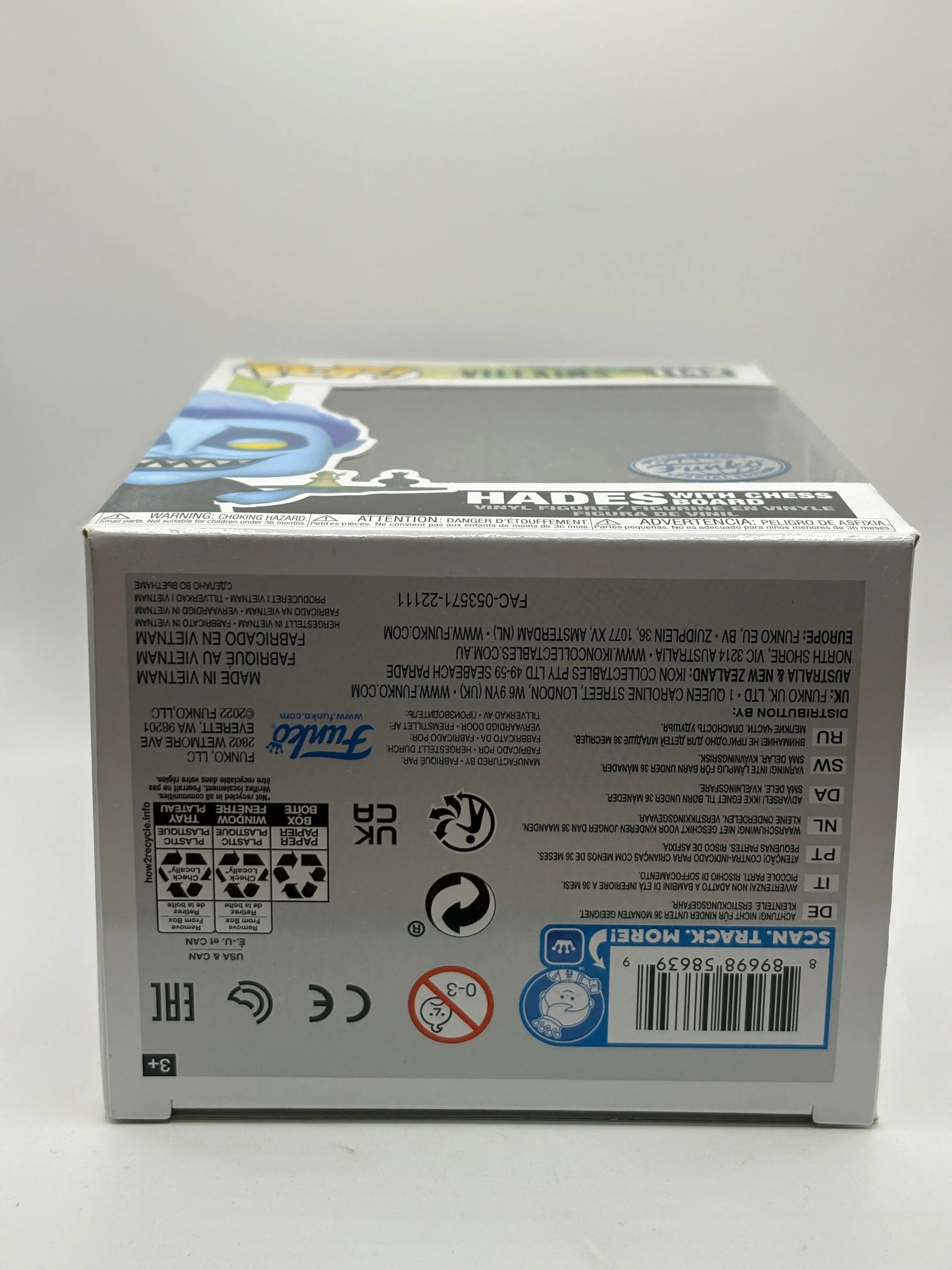 Funko POP! Disney Villains #1142 Hades with Chess Board Special Edition FRENLY BRICKS - Open 7 Days