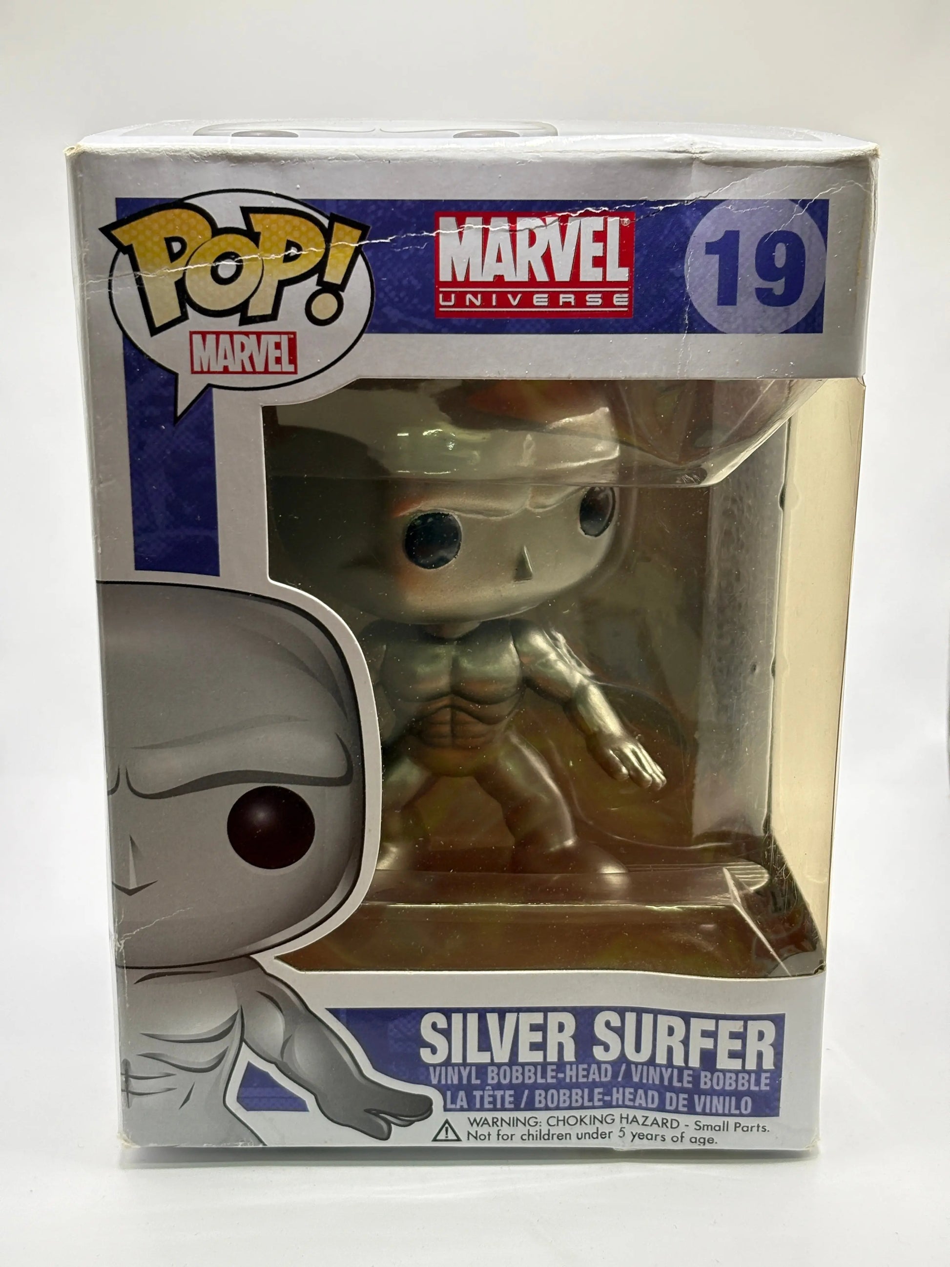 Funko POP! Marvel Marvel Universe #19 Silver Surfer *box damage FRENLY BRICKS - Open 7 Days