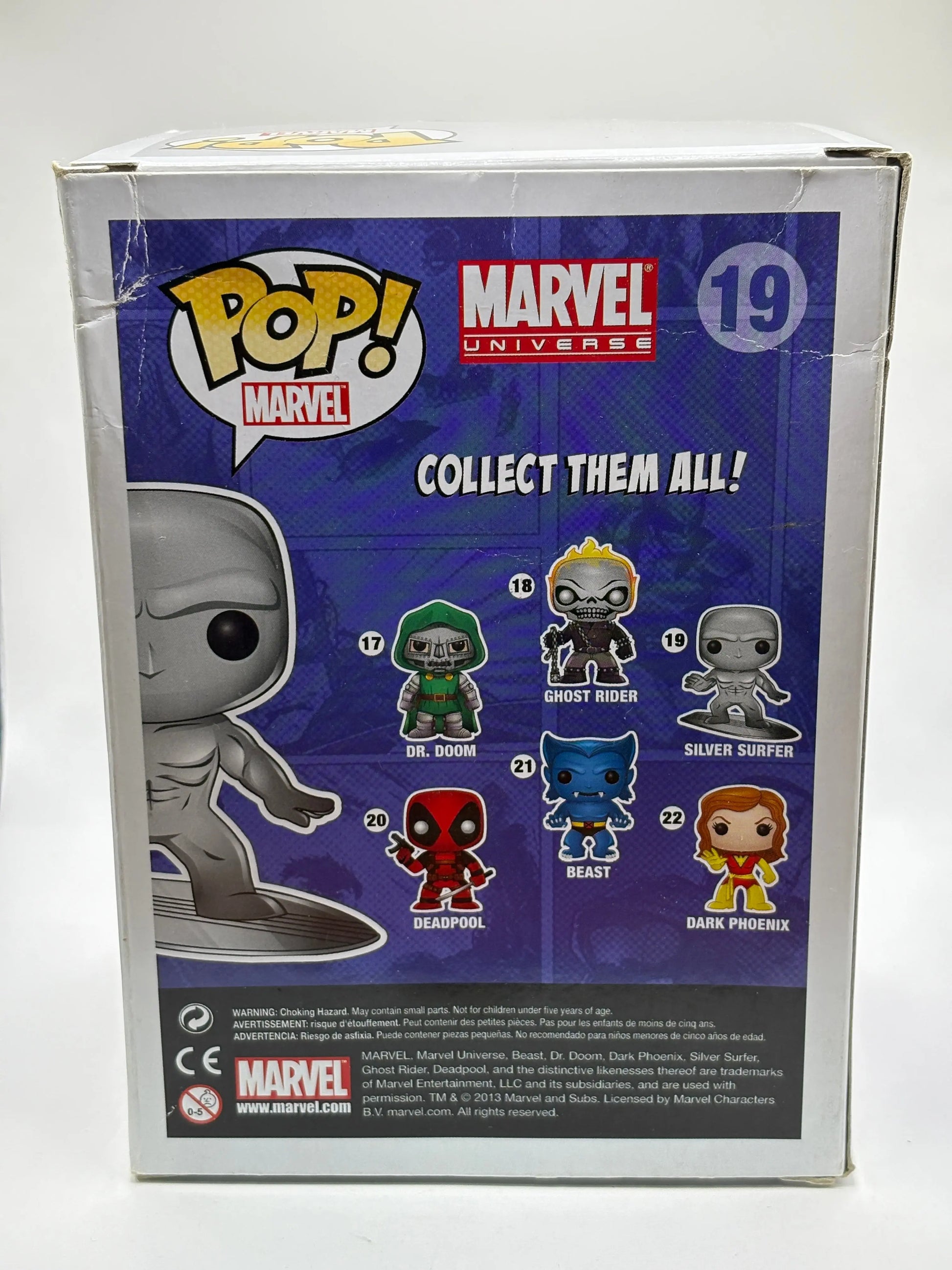 Funko POP! Marvel Marvel Universe #19 Silver Surfer *box damage FRENLY BRICKS - Open 7 Days