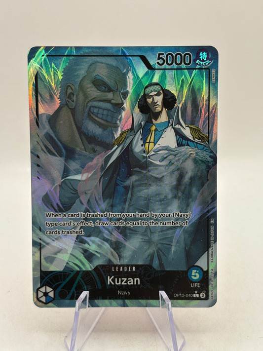 One Piece TCG EN - Kuzan OP12-040 Leader* Alt Art NM product image
