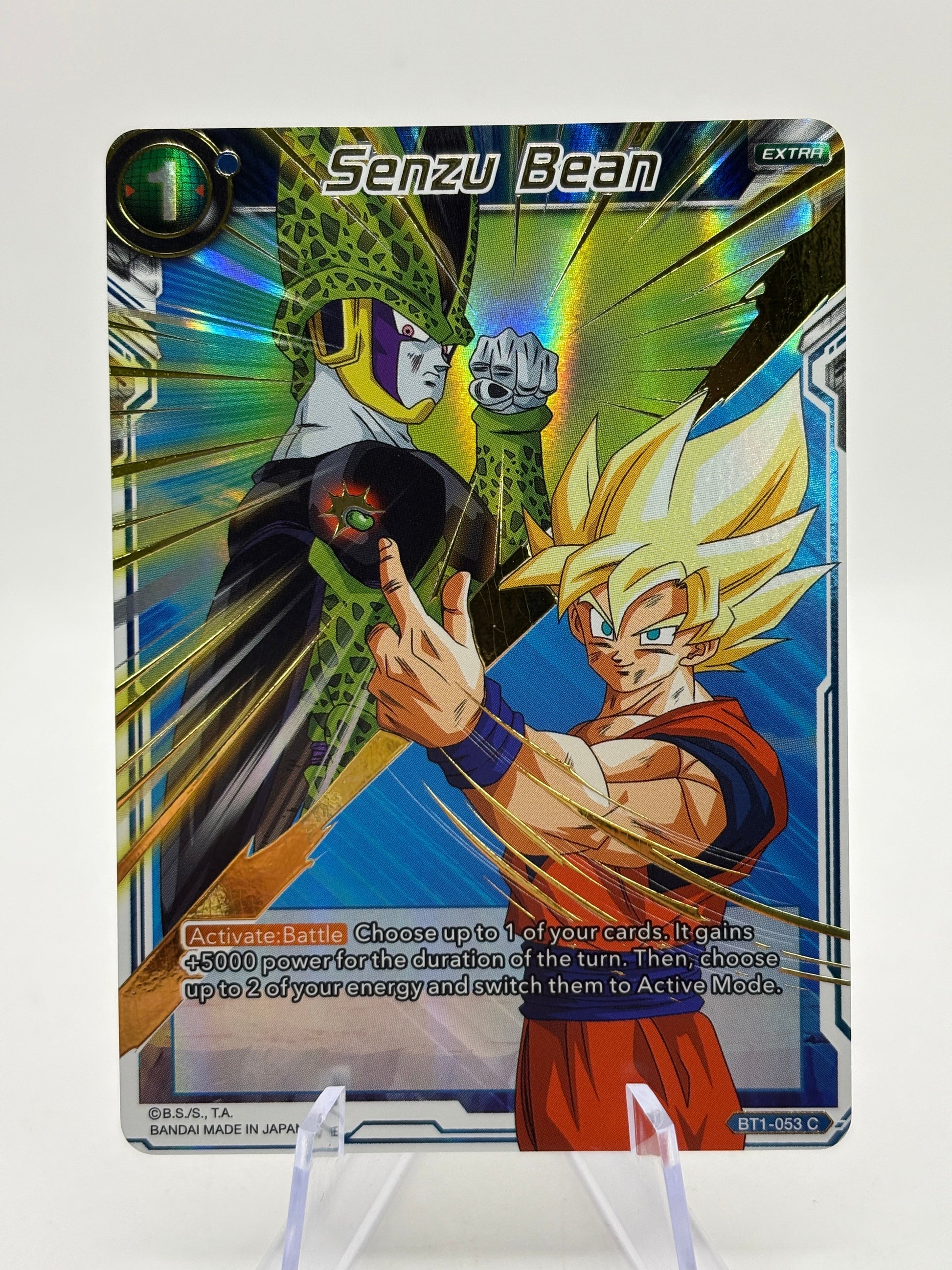 Dragon Ball Super Masters - Senzu Bean BT1-053 C Gold Stamped Alt Art FRENLY BRICKS - Open 7 Days