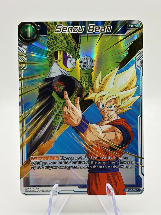 Dragon Ball Super Masters - Senzu Bean BT1-053 C Gold Stamped Alt Art FRENLY BRICKS - Open 7 Days