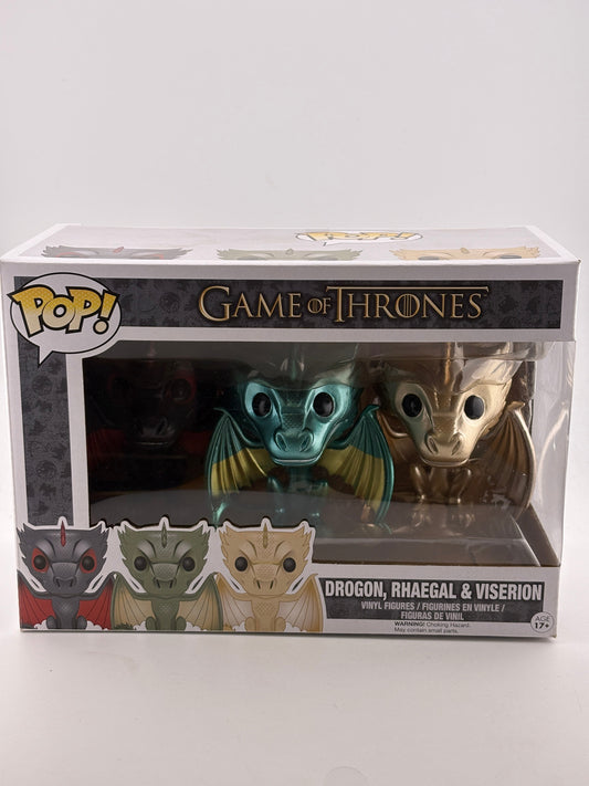 Funko POP! Game of Thrones - Drogon, Rhaegal & Viserion Vinyl Figure FRENLY BRICKS - Open 7 Days