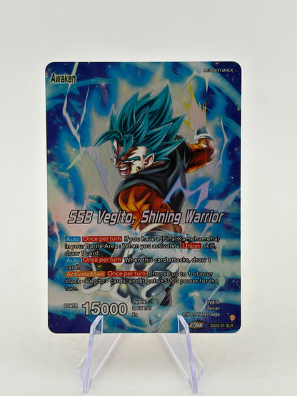 Dragon Ball Super Masters - SSB Vegito, Shining Warrior SD23-01 SLR NM FRENLY BRICKS - Open 7 Days
