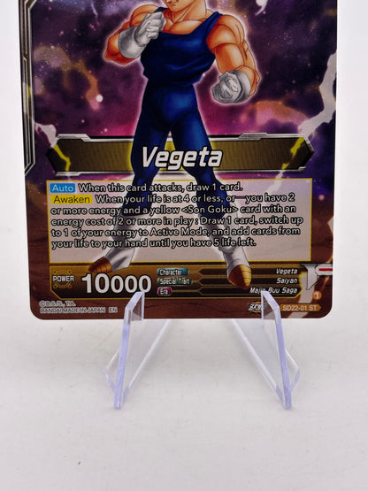 Dragon Ball Super Masters - SS Vegeta, Fighting Instincts SD22-01 SLR FRENLY BRICKS - Open 7 Days