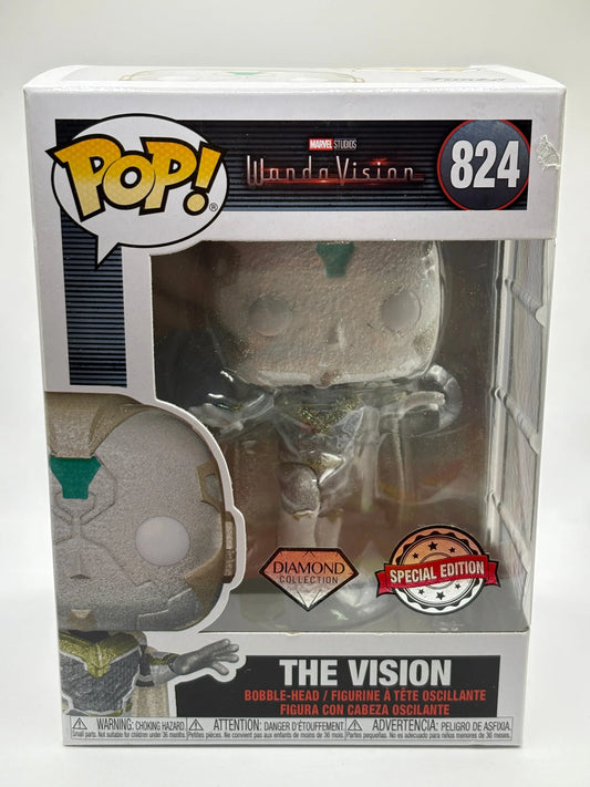 Funko POP! Television Wandavision #824 The Vision Diamond Special Edition FRENLY BRICKS - Open 7 Days