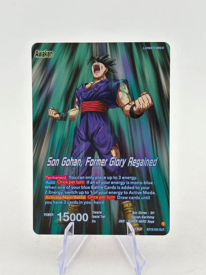 Dragon Ball Super Masters - Son Gohan, Former Glory Regained BT19-034 SLR FRENLY BRICKS - Open 7 Days