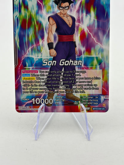 Dragon Ball Super Masters - Son Gohan, Former Glory Regained BT19-034 SLR FRENLY BRICKS - Open 7 Days