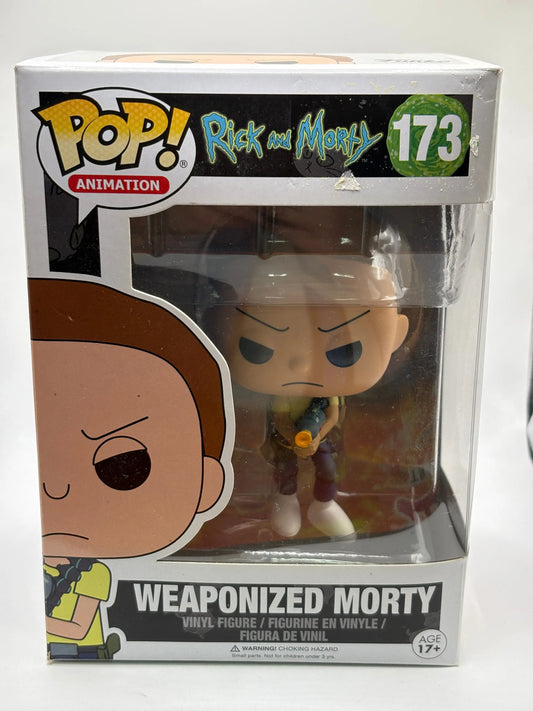 Funko POP! Animation Rick and Morty #173 Weaponized Morty FRENLY BRICKS - Open 7 Days