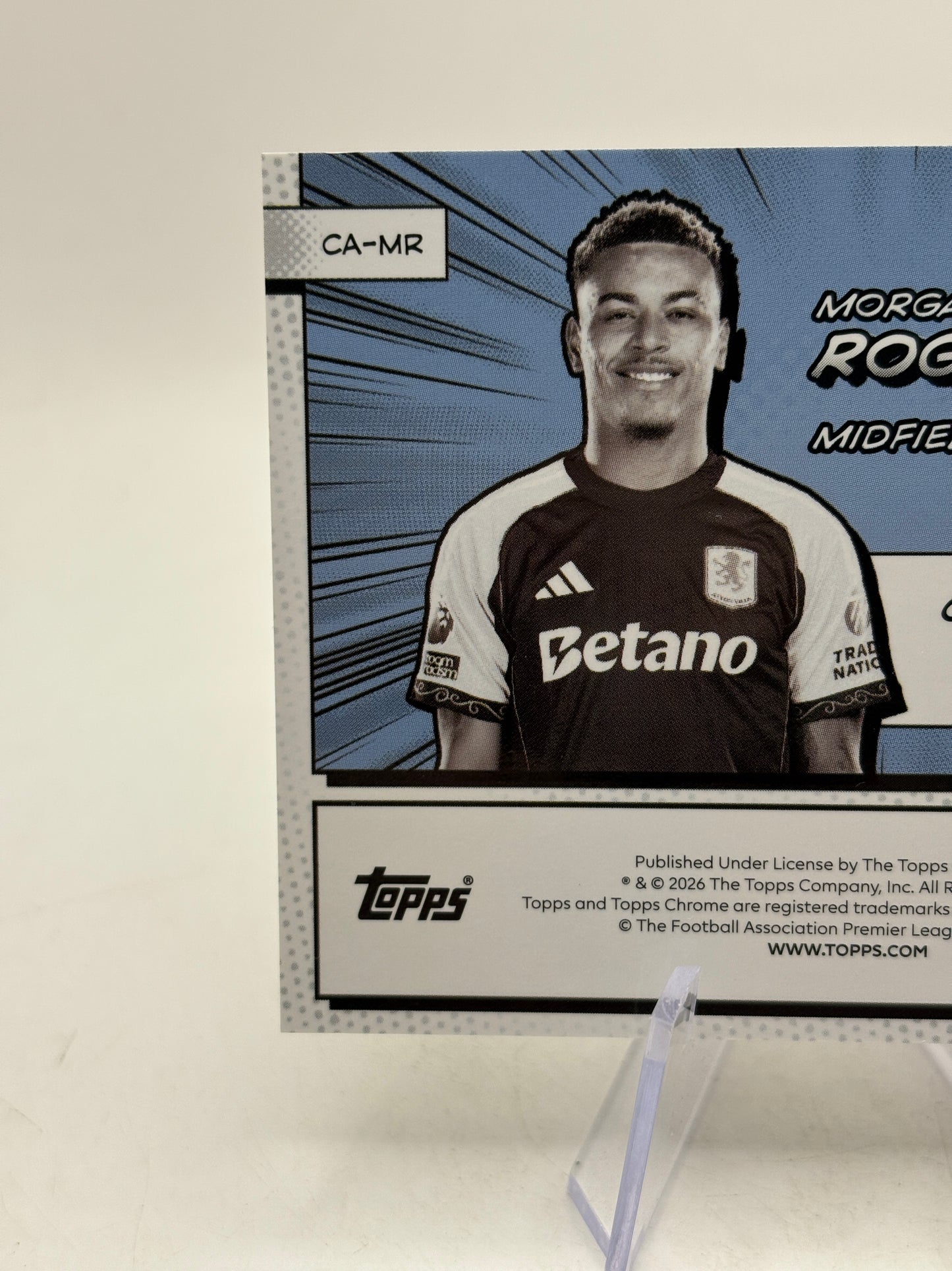 2025-26 Topps Chrome Premier League #CA-MR Morgan Rogers Chrome Anime Manga image 11