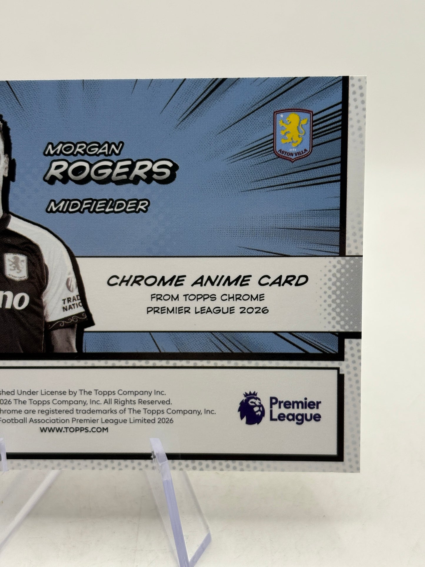 2025-26 Topps Chrome Premier League #CA-MR Morgan Rogers Chrome Anime Manga image 12