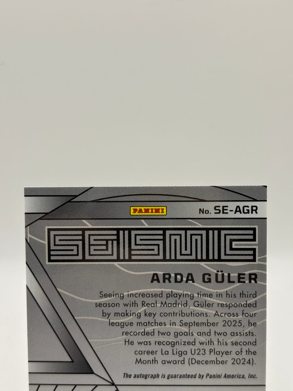 2025-26 Panini Obsidian Soccer - #SE-AGR Arda Guler Auto 081/199 image 7 image 7