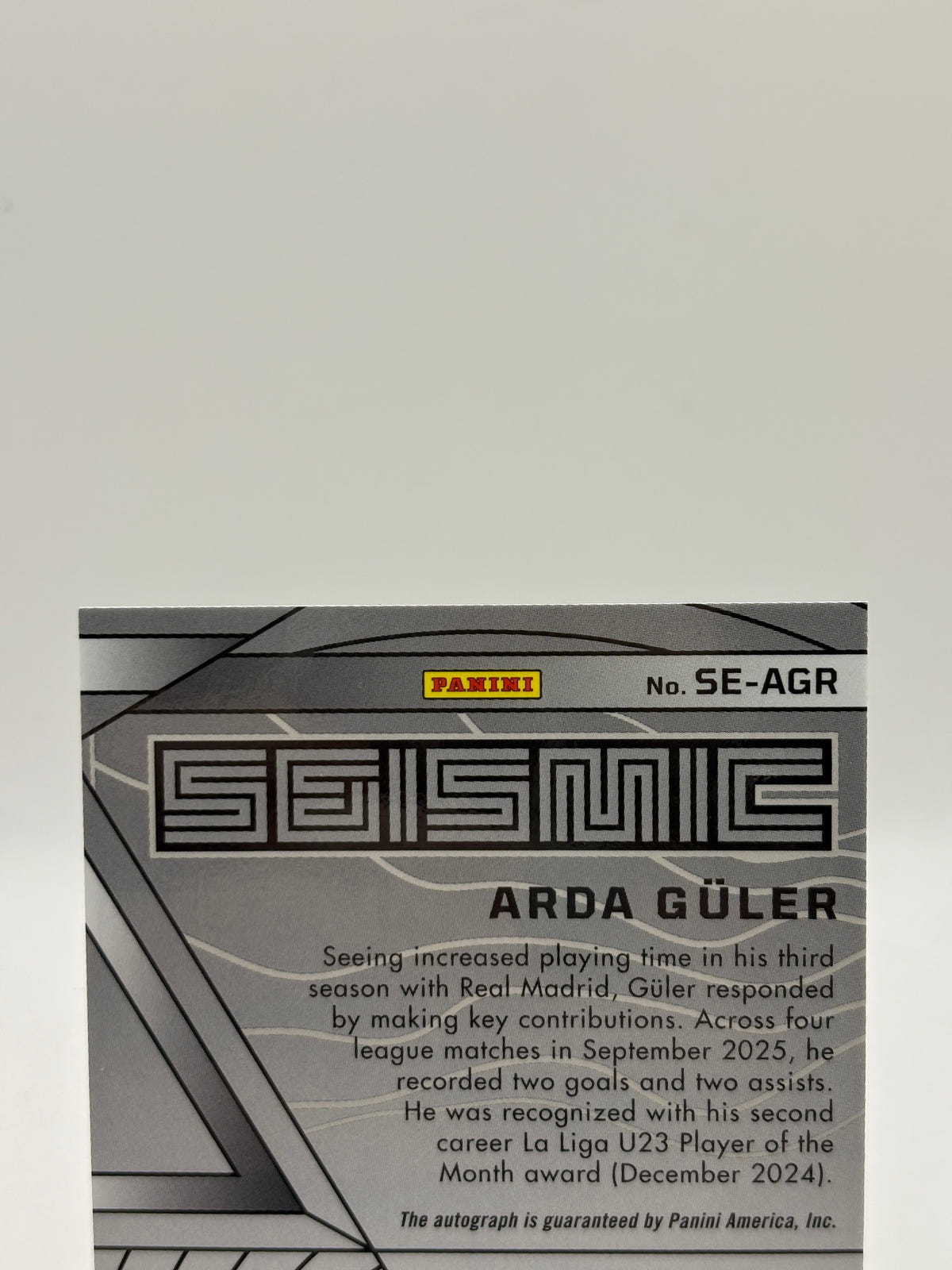 2025-26 Panini Obsidian Soccer - #SE-AGR Arda Guler Auto 081/199 image 3 image 3