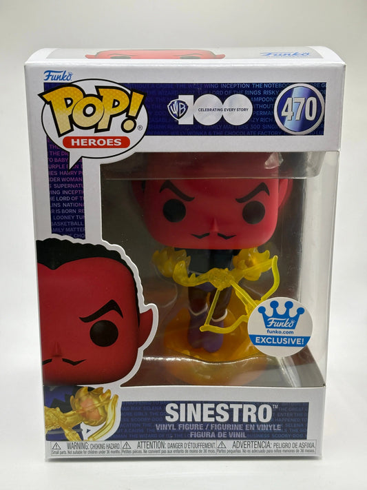Funko POP! Heroes WB 100 Anniversary #470 Sinestro funko.com exclusive FRENLY BRICKS - Open 7 Days