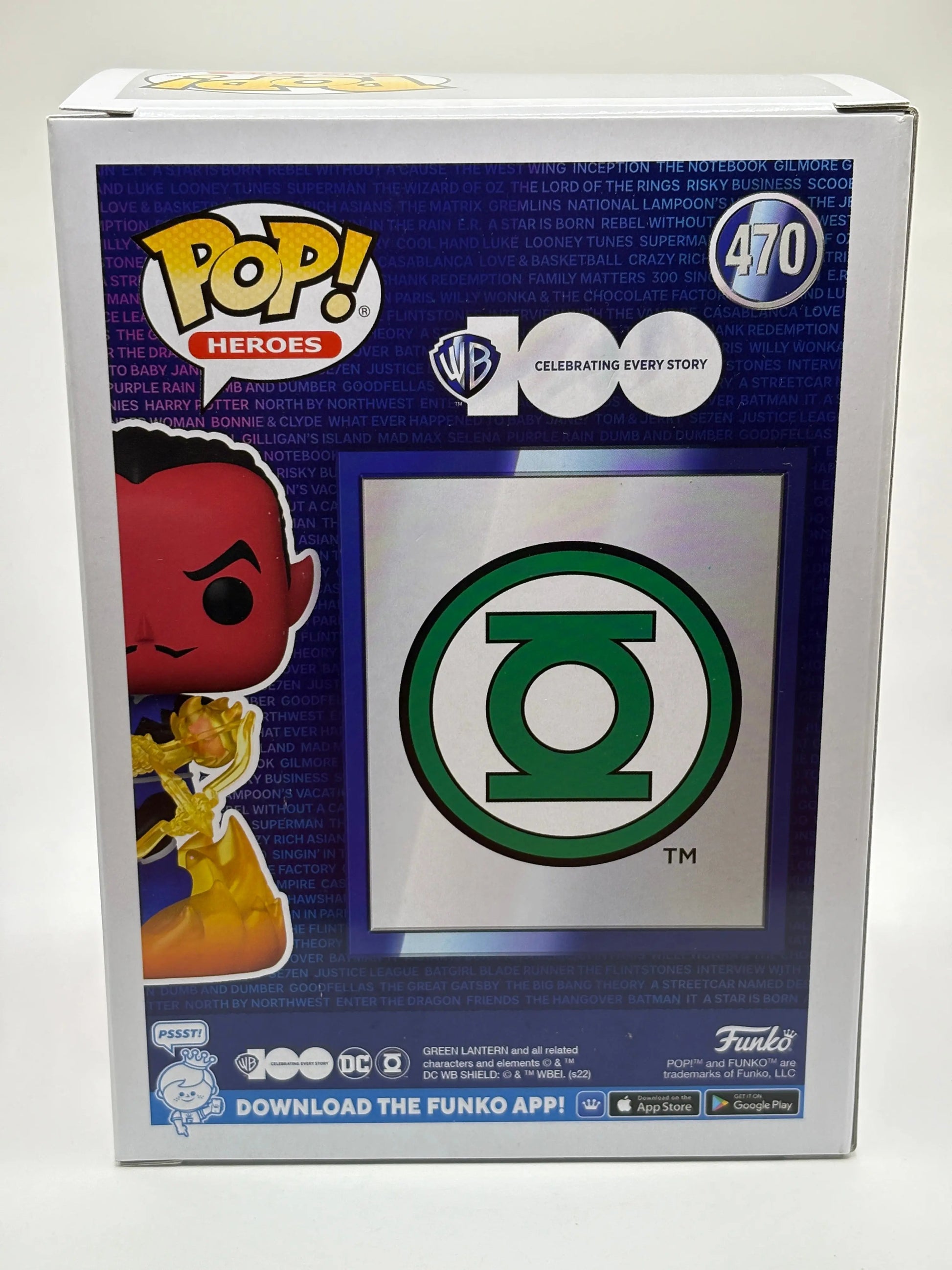Funko POP! Heroes WB 100 Anniversary #470 Sinestro funko.com exclusive FRENLY BRICKS - Open 7 Days