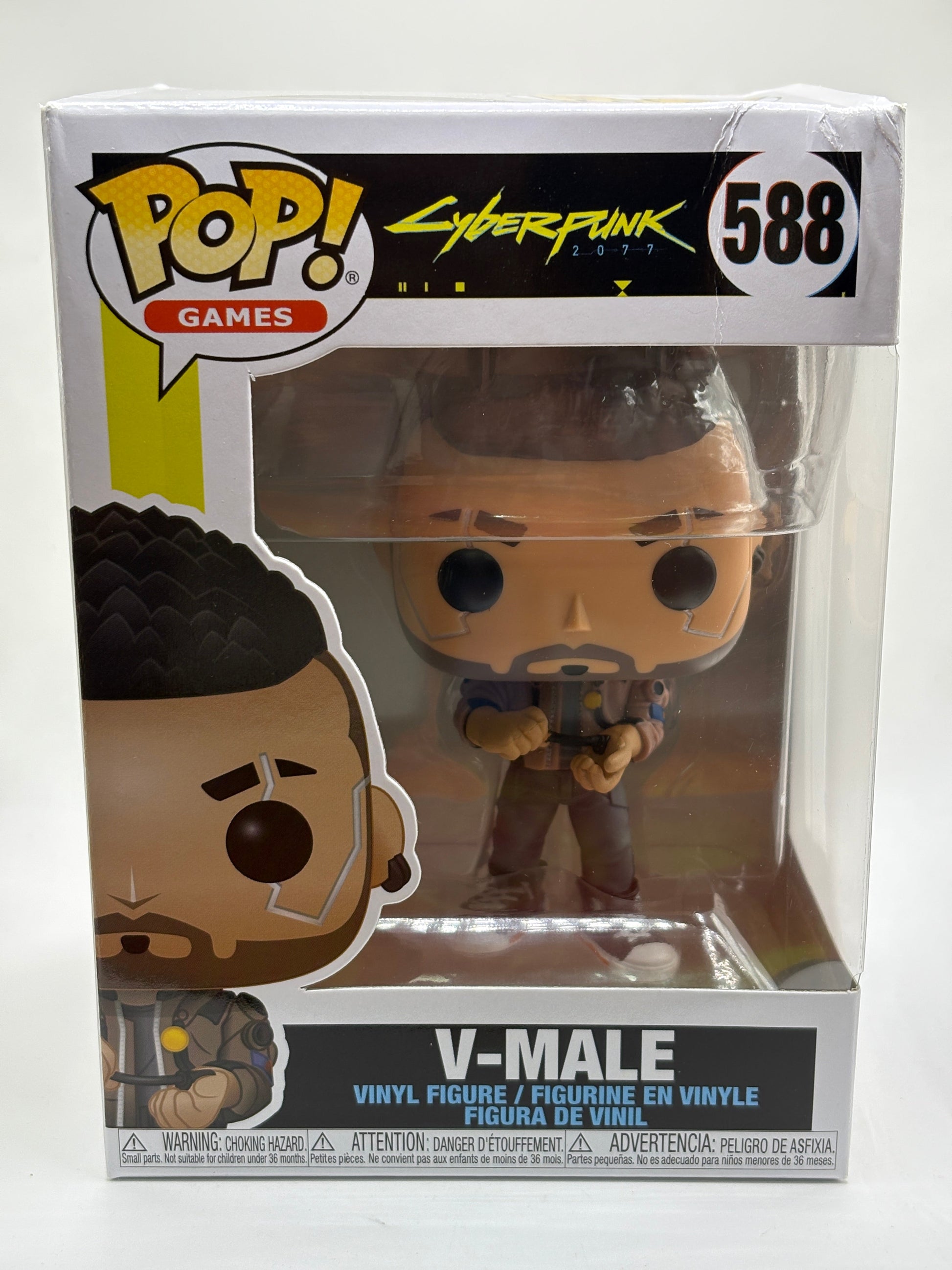 Funko POP! Games Cyberpunk 2077 #588 V-Male *box damage FRENLY BRICKS - Open 7 Days
