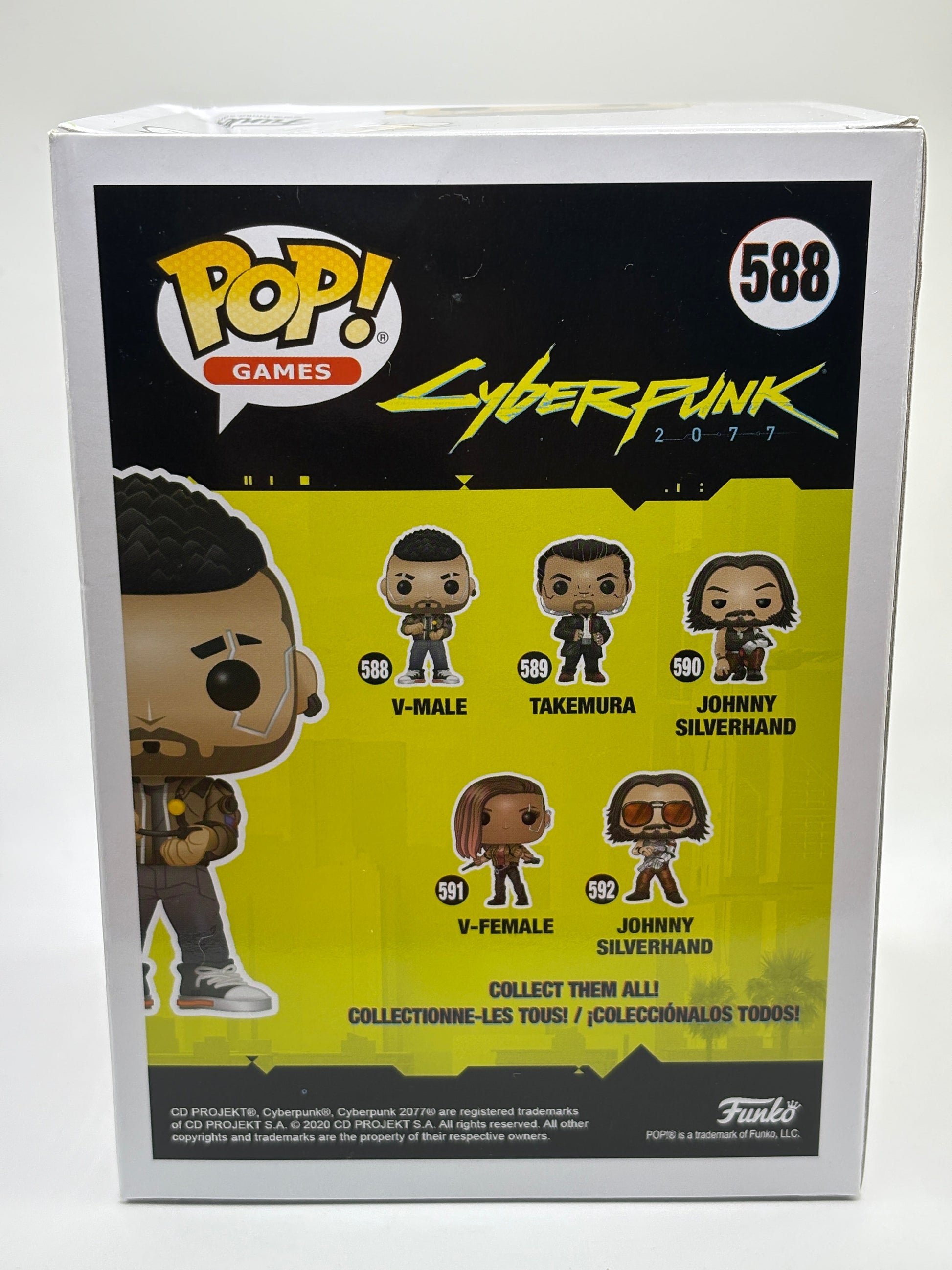 Funko POP! Games Cyberpunk 2077 #588 V-Male *box damage FRENLY BRICKS - Open 7 Days