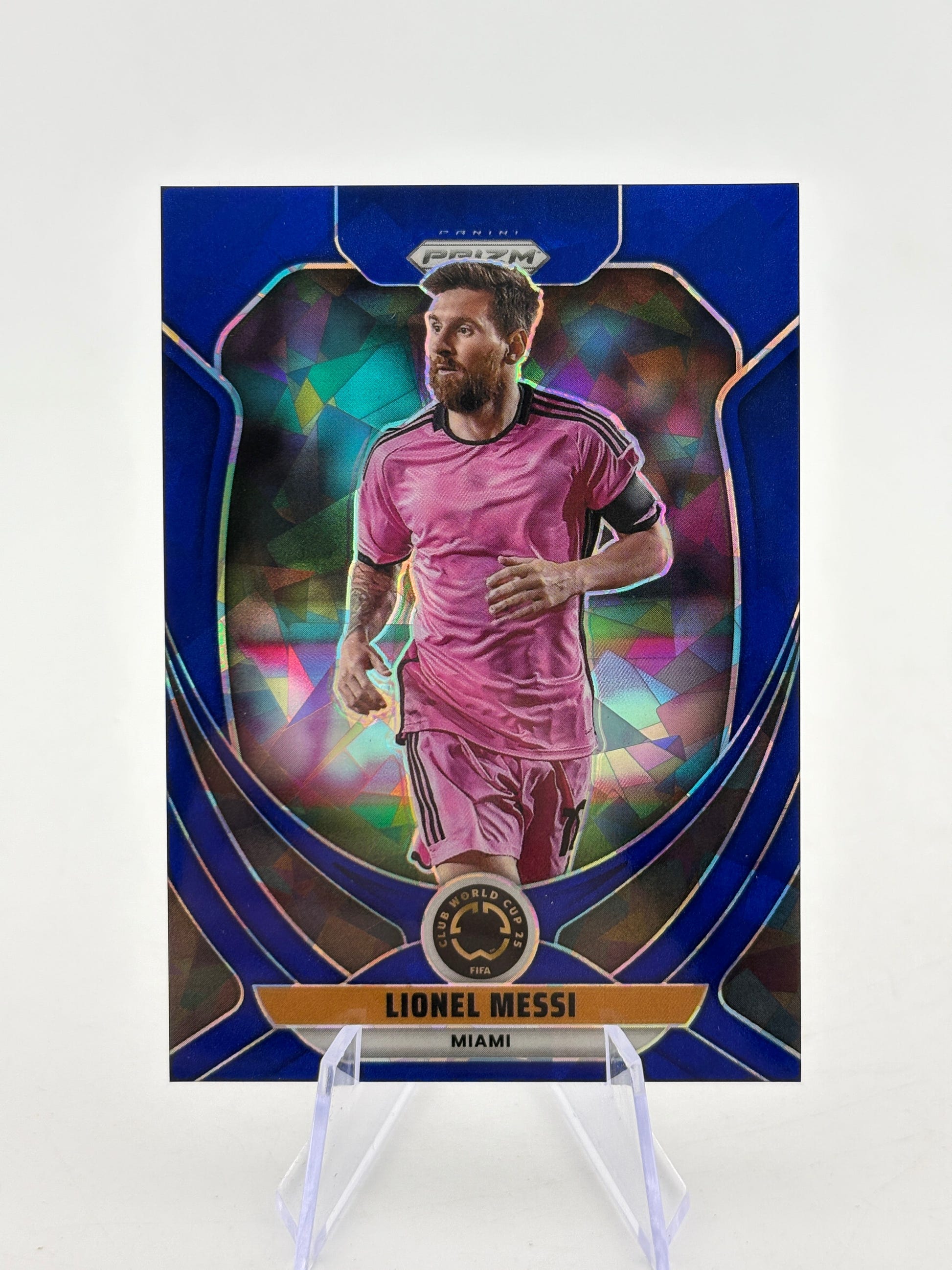 2025 Panini Prizm Fifa Club World Cup - Lionel Messi Blue Ice 104/175 #200 FRENLY BRICKS - Open 7 Days image 1