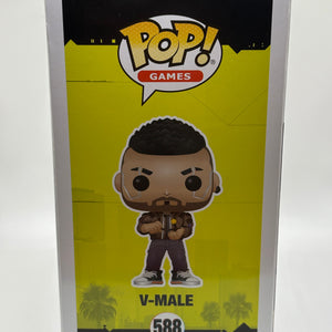 Funko POP! Games Cyberpunk 2077 #588 V-Male *box damage FRENLY BRICKS - Open 7 Days